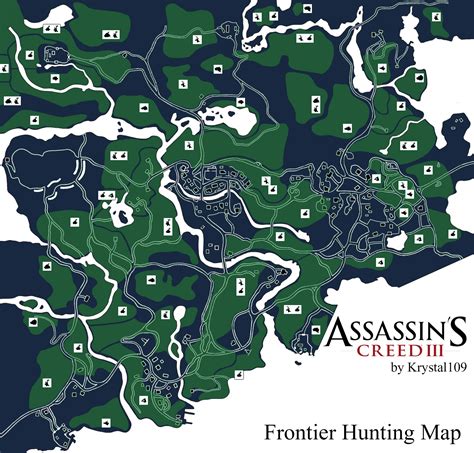 assassin's creed 3 hunting map